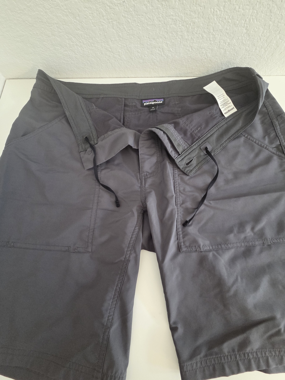 Patagonia Men’s Charcoal Tech Hybrid Hiking Shorts